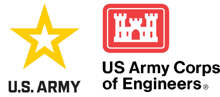 The U.S. Army and U.S. Army Corps of Engineers official logos